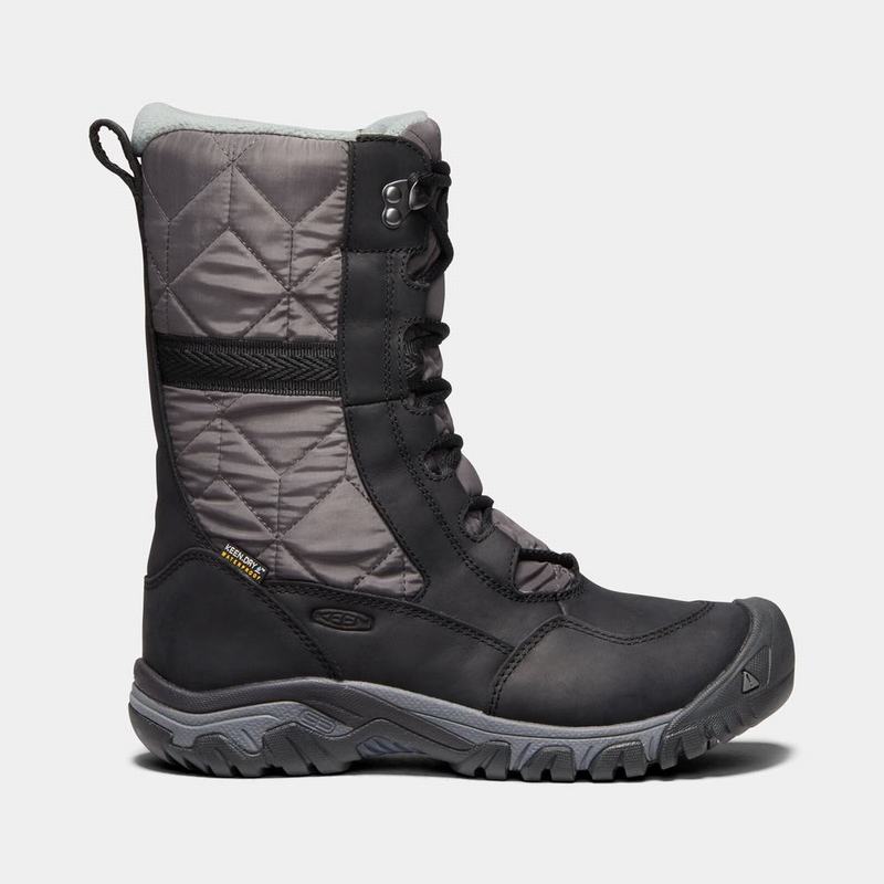 Keen Hoodoo III Tall Womens Snow Boots Black Stockists NZ (0537-PBEJG)